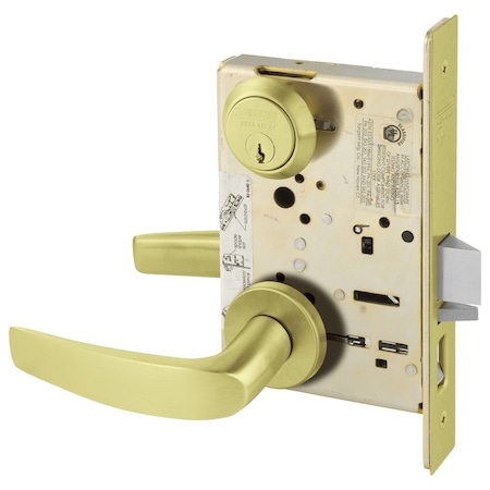 Sargent Grade 1 Office or Entry Mortise Lock, B - Lever, LN - Rose, Field Reversible, Conventional Cylinder,  8255 LNB 4
